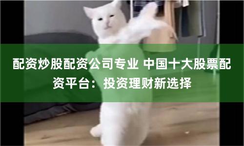配资炒股配资公司专业 中国十大股票配资平台:投资理财新选择