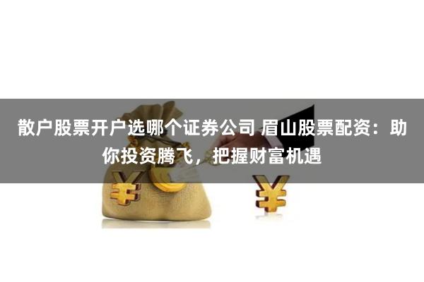 散户股票开户选哪个证券公司 眉山股票配资：助你投资腾飞，把握财富机遇